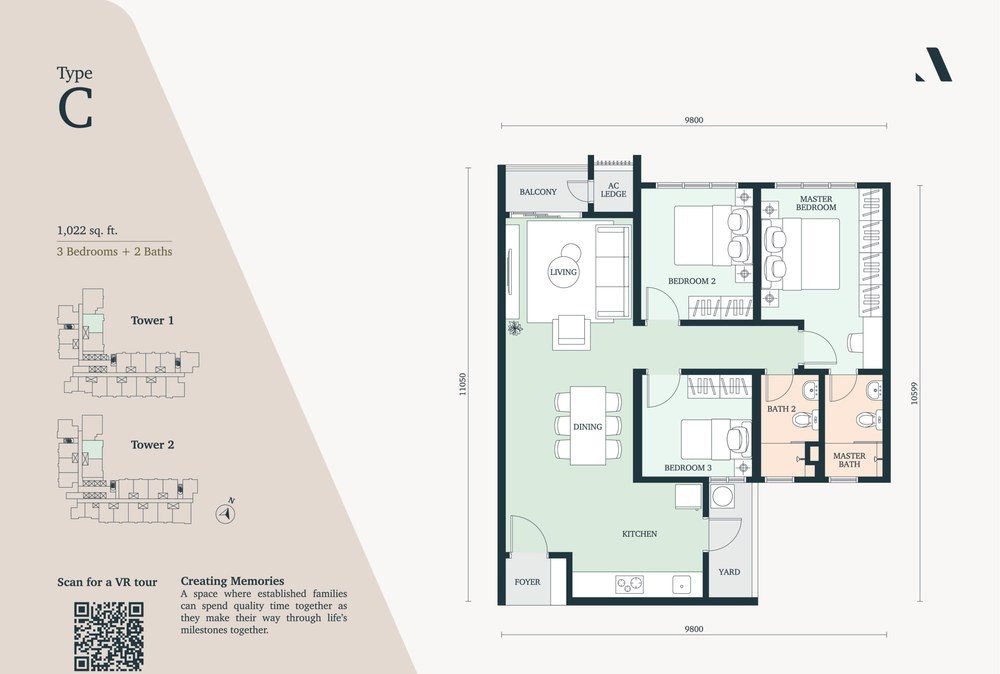 Type C floor plan