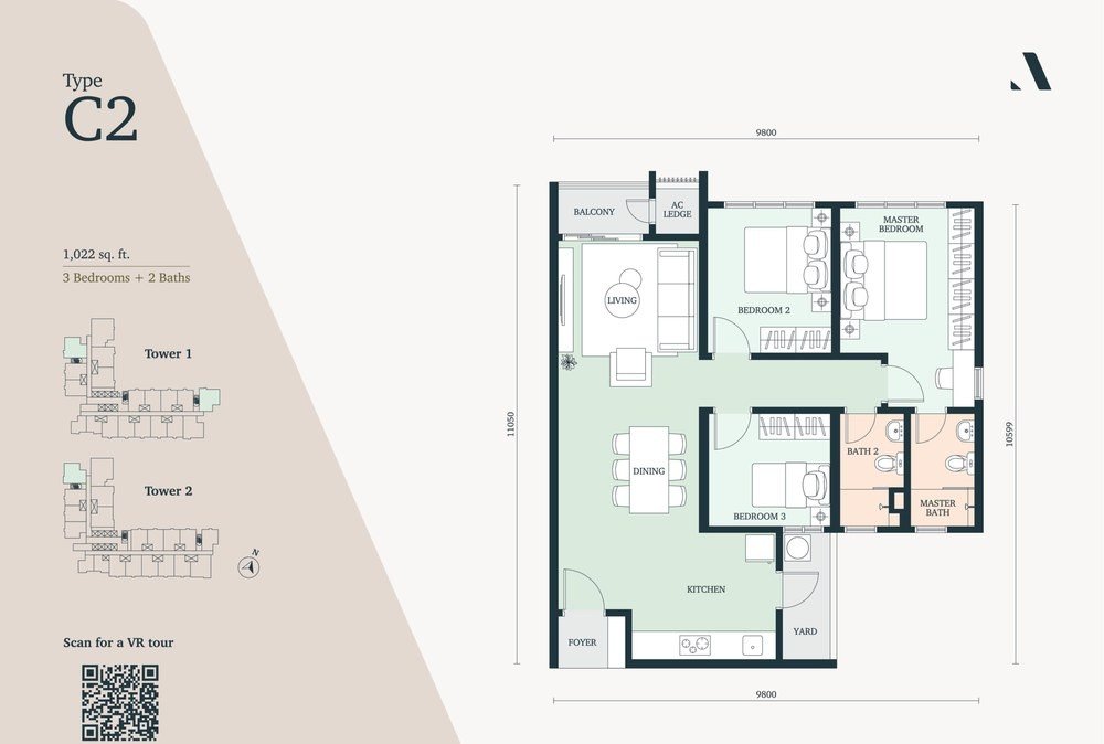 Type C2 floor plan