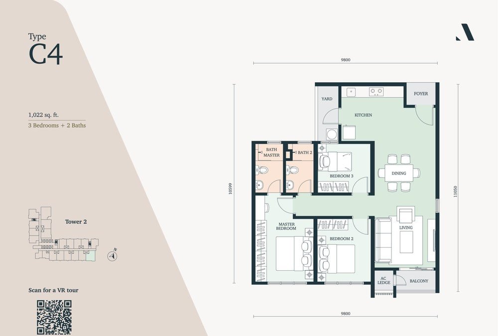 Type C4 floor plan